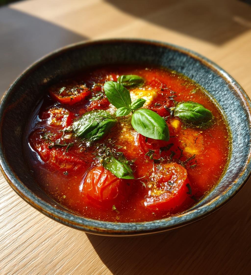 Rostad tomatsoppa med vitlök – Enkel och god recept