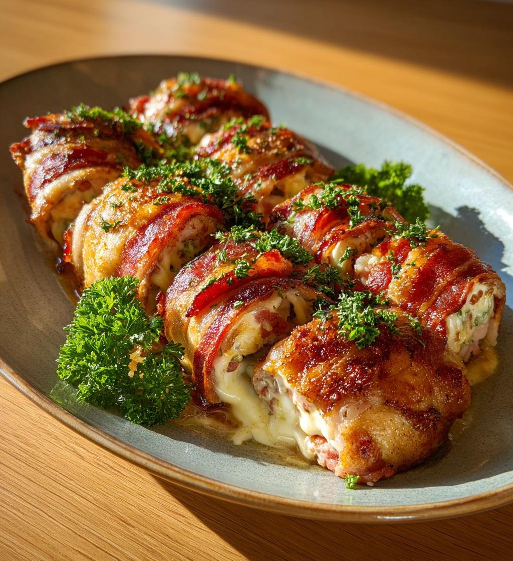Schnitzelrullar fyllda med bacon och ost – Enkel och God