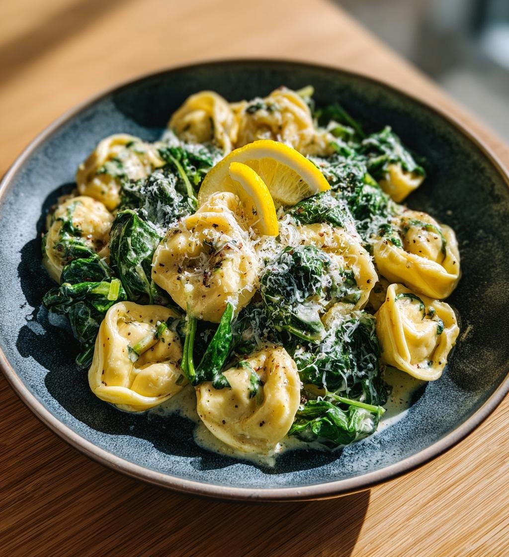 Tortellini med spenat och ricotta i citronsås - Enkel och God - steg för steg