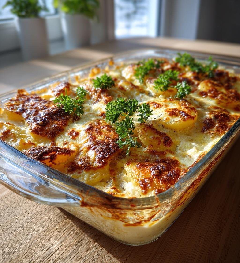 Fläskfilégratäng med potatis och senapssås – Enkel och God middag - steg för steg