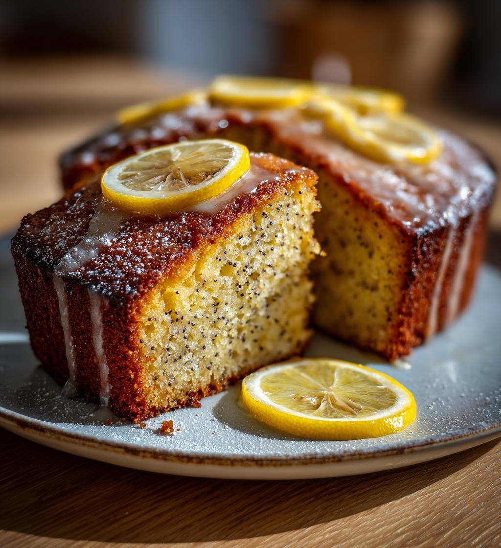 Citron- och vallmokaka med glasyr – Enkel och saftig efterrätt