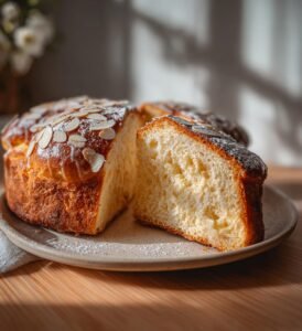 Påskbröd med apelsin, kardemumma och mandel