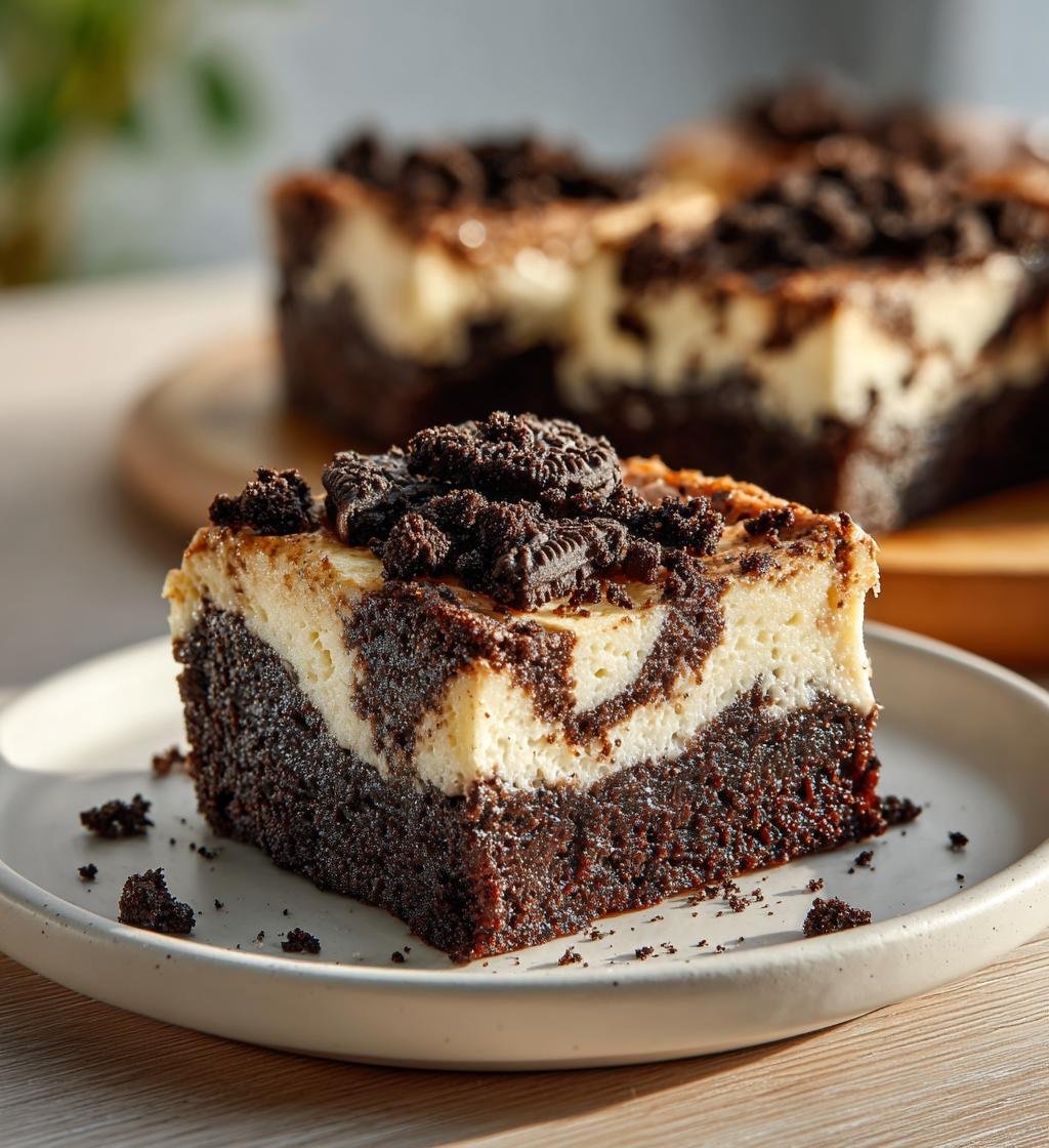 Oreobrownies med cheesecakevirvel – Enkel och God Efterrätt - steg för steg