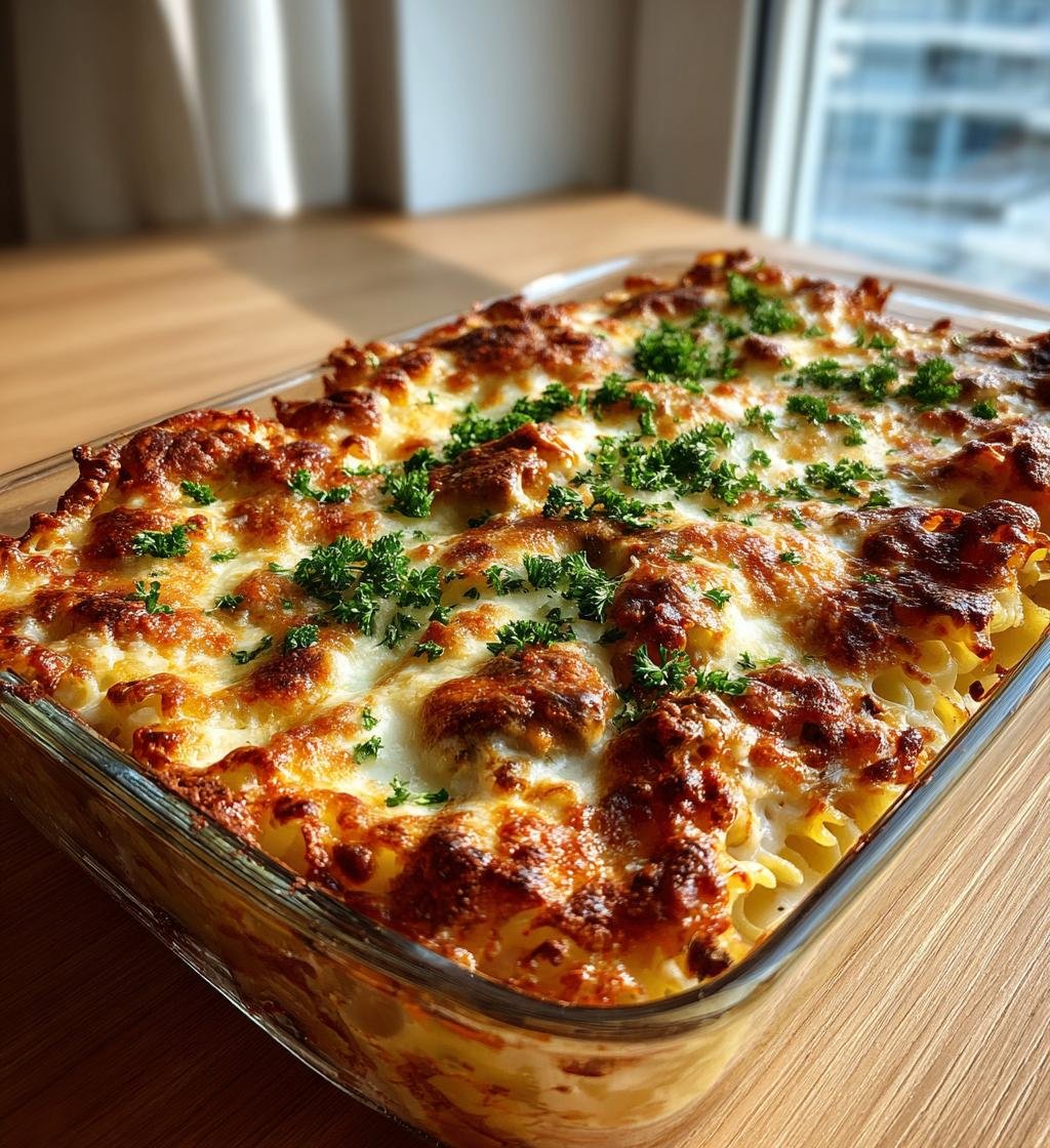 Nudelgratäng med skinka, svamp och ost – Enkel och Krämig Middag