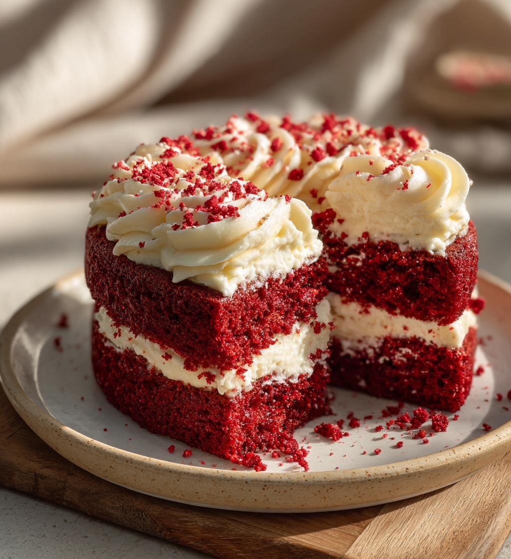 Red velvet-hjärtan med färskostglasyr - Enkel och God Bakning - steg för steg