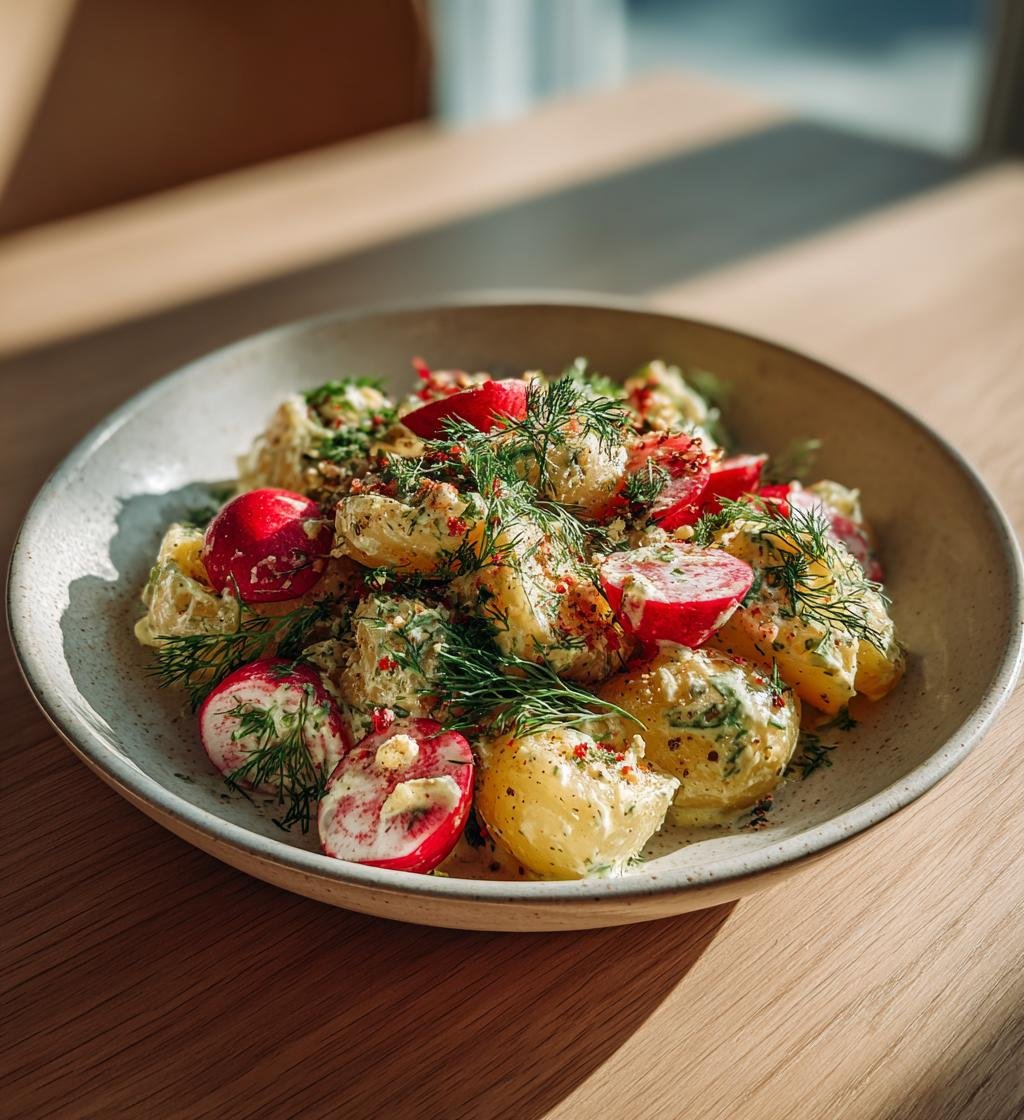 Vårens potatissallad med rädisor och senapsdressing – Nyttig och God