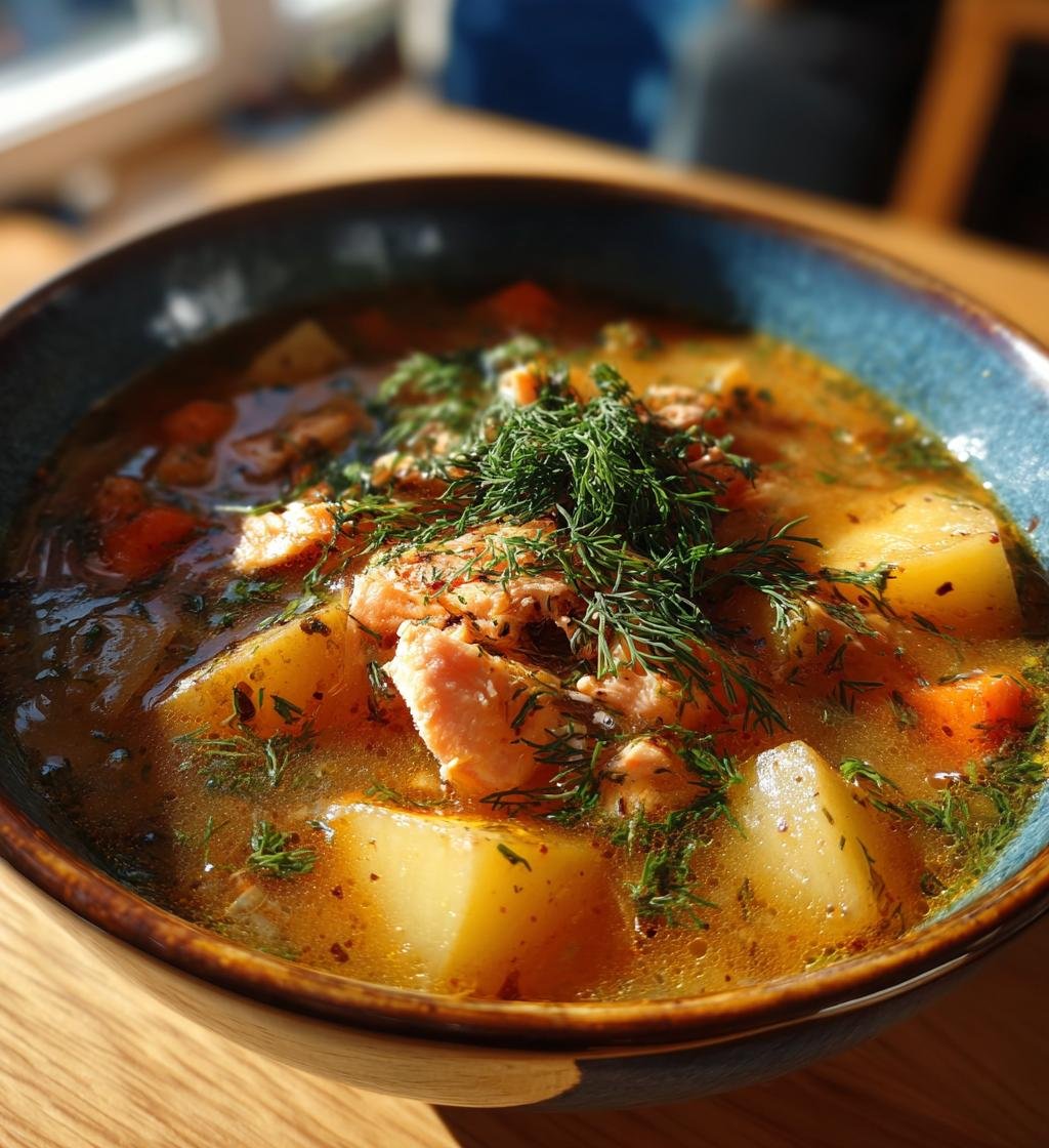 Krämig laxsoppa med dill och potatis – Enkel och God Middag