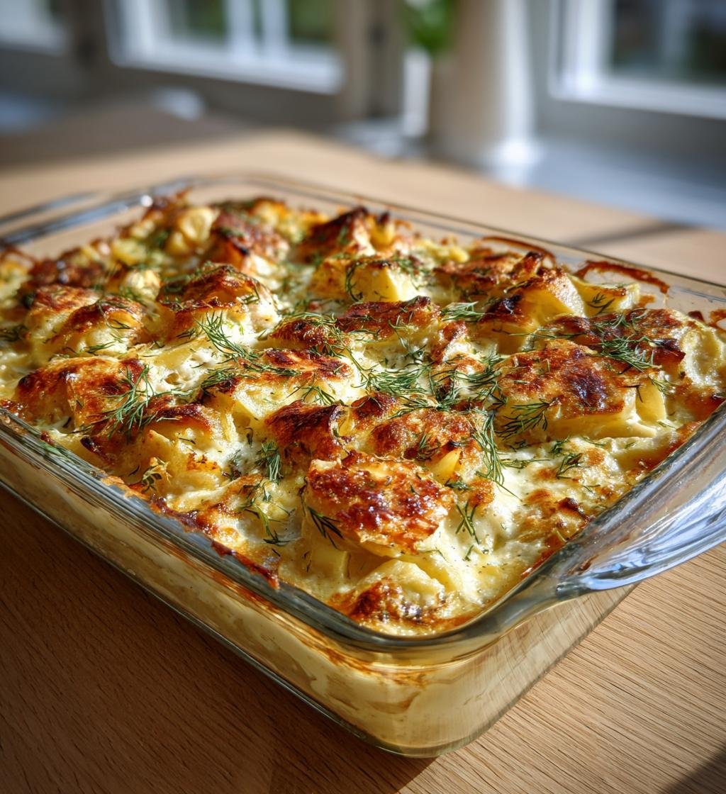 Fiskgratäng med curry, äpple och dill – Enkel och God rätt