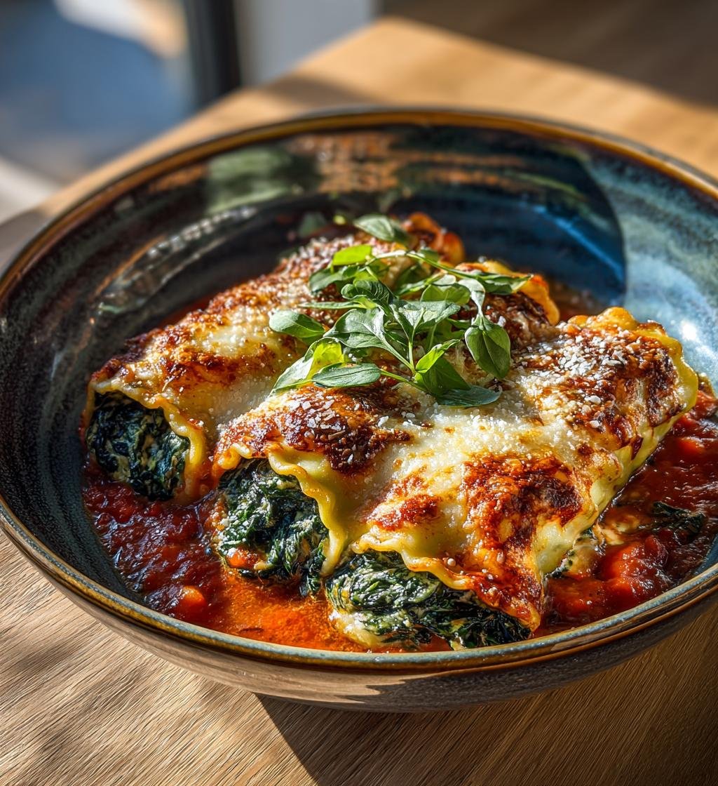 Lasagnerullar med kyckling, spenat och parmesan – Enkel och God Middag